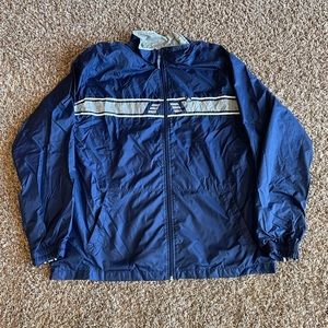 Vintage Adidas Windbreaker Zip Up Jacket Vented Navy Men’s Size XL